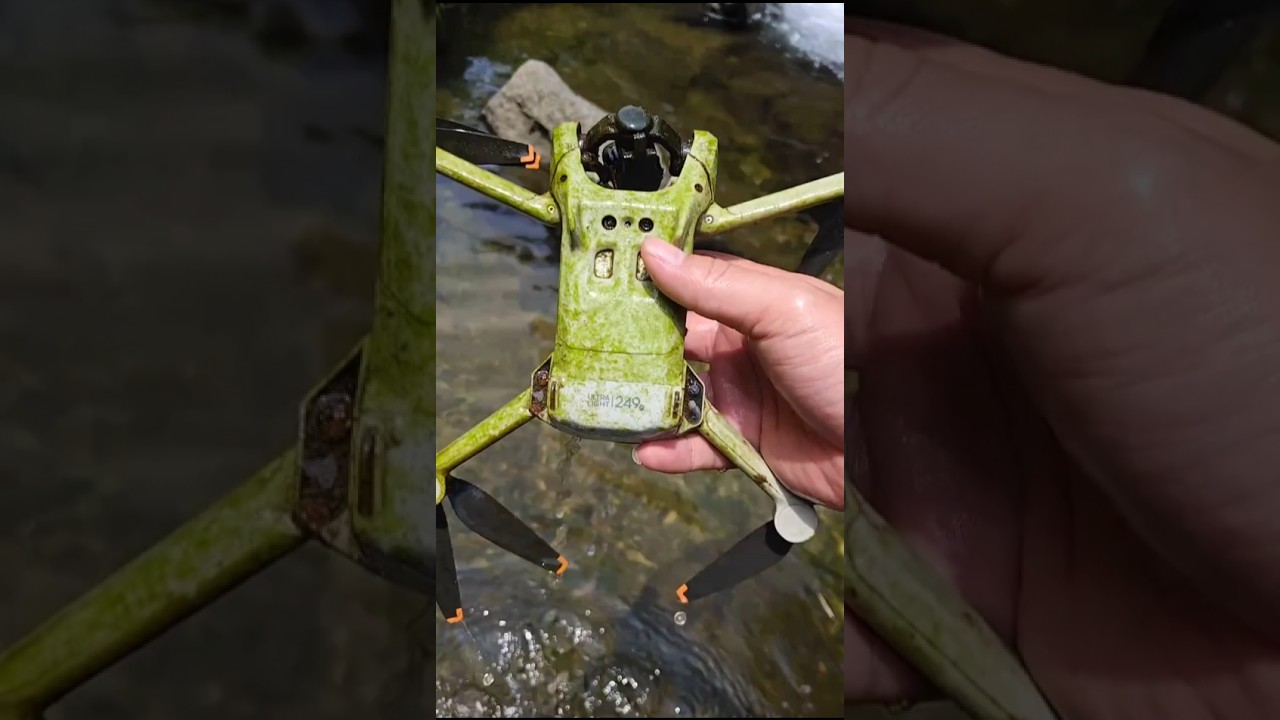 Finding a lost DJI drone underwater!😱🌊 #dji #drone #shorts #shortsfeed #foryou #youtube #viralshorts