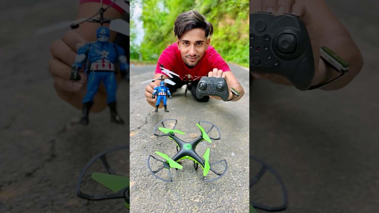 Super Hero Helicopter 😆 Vs Rc Drone Unboxing | Drone Video