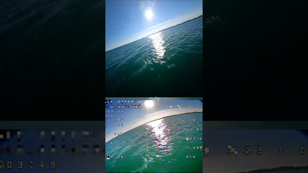 Second Battery in the Sea / FPV #fpv #drone #sea #dronevideo #analogfpv